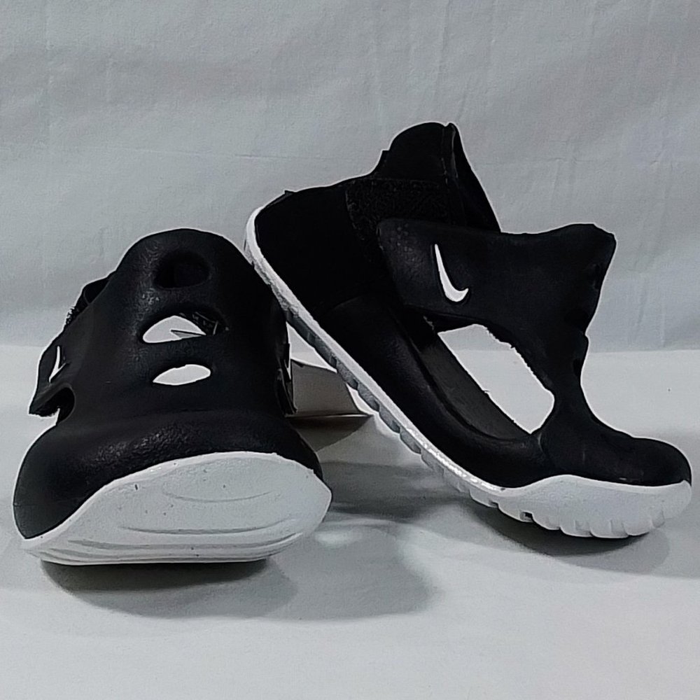 Nike Kawa Baby/Toddler Slides-Sandals-Black/White-Size 5-New in Box with Tags